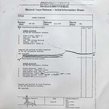 LP BBC Radiophonic Workshop: Fourth Dimension CLR | LTD