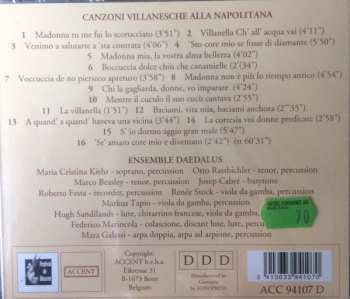 CD Marco Beasley: Canzoni Villanesche alla napoletana - Daedalus
