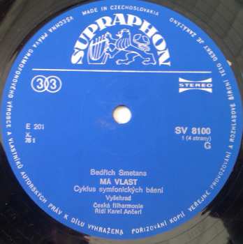 2LP/Doos Bedřich Smetana: Má Vlast (My Country) (2xLP - 76/2)