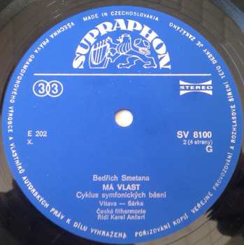 2LP/Doos Bedřich Smetana: Má Vlast (My Country) (2xLP - 76/2)