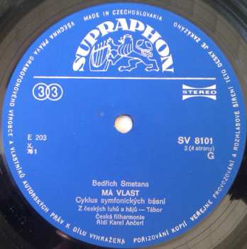 2LP/Doos Bedřich Smetana: Má Vlast (My Country) (2xLP - 76/2)