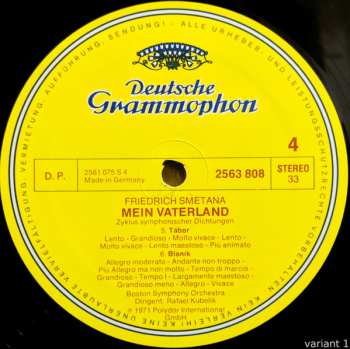 2LP Bedřich Smetana: Mein Vaterland