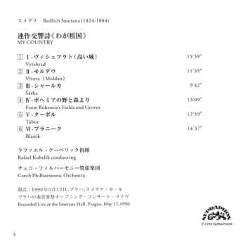 CD The Czech Philharmonic Orchestra: Cycle Of Symphonic Poems / My Country