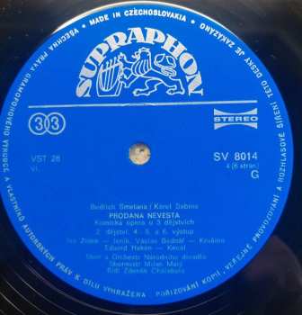 3LP/Doos Bedřich Smetana: Prodaná Nevěsta