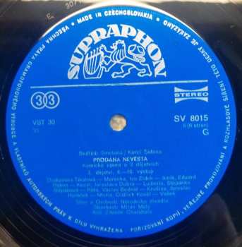 3LP/Doos Bedřich Smetana: Prodaná Nevěsta
