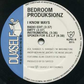 LP Bedroom Produksionz: S.E.L.F. / I Know Ways