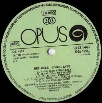 LP Bee Gees: Living Eyes
