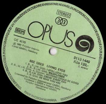 LP Bee Gees: Living Eyes