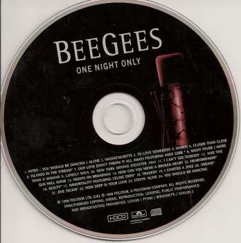 CD Bee Gees: One Night Only