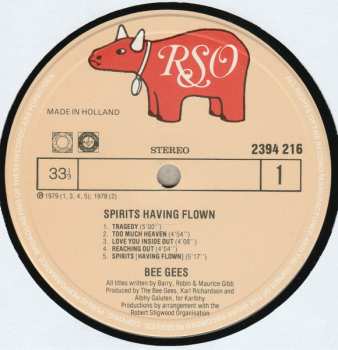 LP Bee Gees: Spirits Having Flown