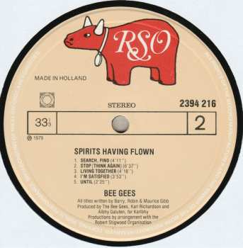 LP Bee Gees: Spirits Having Flown