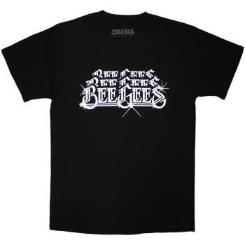 Merch Bee Gees: T-shirt Stacked Logo Bee Gees
