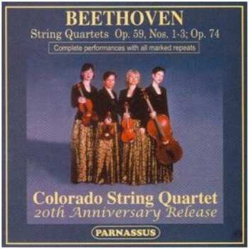 2CD Ludwig van Beethoven: String Quartets Op. 59, Nos. 1-3, Op. 74 (20th Anniversary Release)