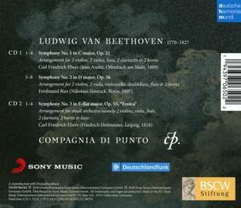 2CD Ludwig van Beethoven: Symphonies Nos. 1-3, Arrangements By Ries & Ebers