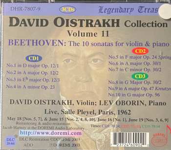 3CD/Doos Ludwig van Beethoven: Collection Vol.11 :The 10 Sonatas For Violin And Piano . Live Performances Paris, 1962