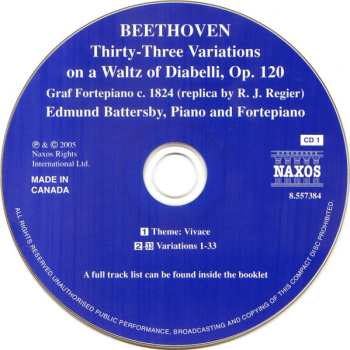 2CD Ludwig van Beethoven: Diabelli Variations