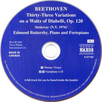 2CD Ludwig van Beethoven: Diabelli Variations