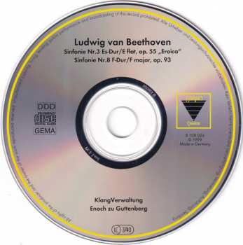 CD Ludwig van Beethoven: Sinfonie Nr.3 »Eroica« & Nr.8