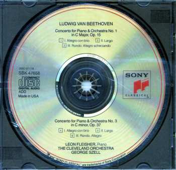 CD Ludwig van Beethoven: Piano Concertos No. 1 & No. 3