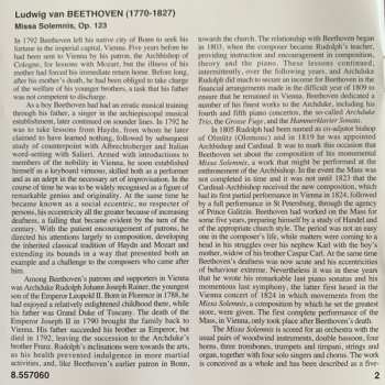 CD Ludwig van Beethoven: Missa Solemnis