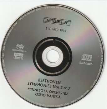 SACD Ludwig van Beethoven: Symphonies Nos 2 & 7