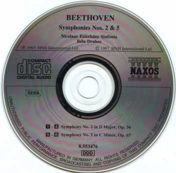 CD Ludwig van Beethoven: Symphonies Nos. 2 And 5
