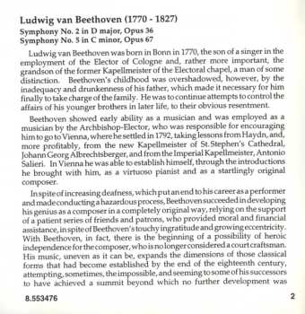 CD Ludwig van Beethoven: Symphonies Nos. 2 And 5
