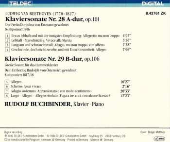 CD Ludwig van Beethoven: Klaviersonaten Nr. 28 & 29 "Hammerklavier"
