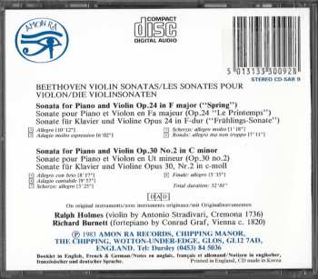 CD Ludwig van Beethoven: Violin Sonatas Op.24 In F Minor ("Spring"), Op.30 No. 2 In C Minor