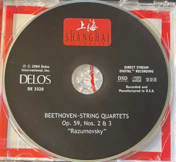 CD Ludwig van Beethoven: String Quartets Op. 59, Nos. 2 & 3 "Razumovsky"