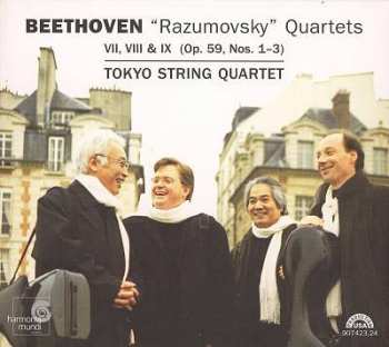 Album Ludwig van Beethoven: "Razumovsky" Quartets VII, VIII & IX (Op. 59, Nos. 1-3)