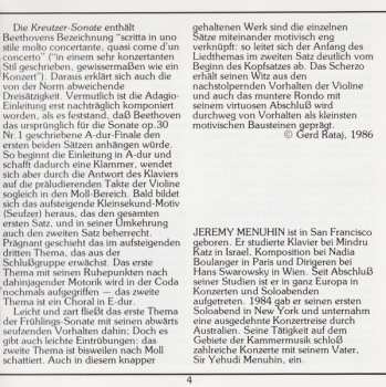 CD Ludwig van Beethoven: Frühlingssonate - Kreutzersonate