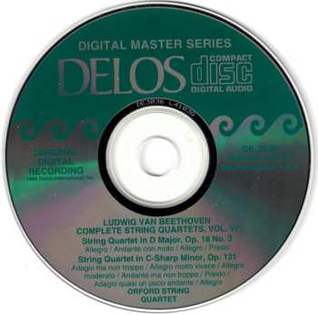 CD Ludwig van Beethoven: The Complete Quartets, Volume VI: Opus 18, No. 3 / Opus 131