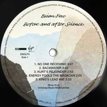LP Brian Eno: Before And After Science