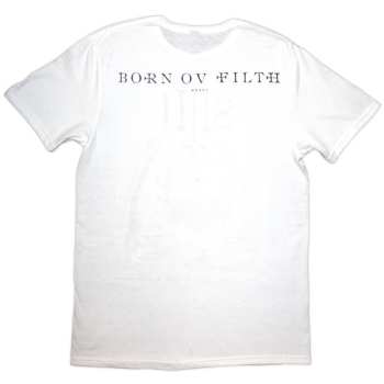 Merch Behemoth: Behemoth Unisex T-shirt: The Shit Ov God Sepia Parchment (white) (back Print) (small) S