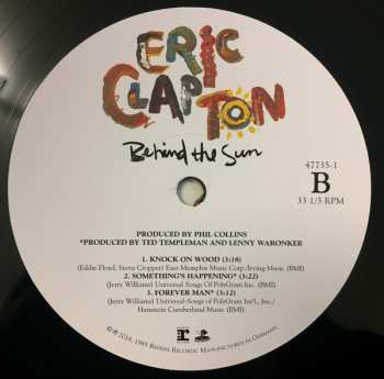 2LP Eric Clapton: Behind The Sun