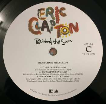 2LP Eric Clapton: Behind The Sun