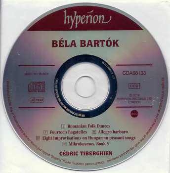 CD Béla Bartók: Bartók: Mikrokosmos 5; Eight Improvisations On Hungarian Peasant Songs 