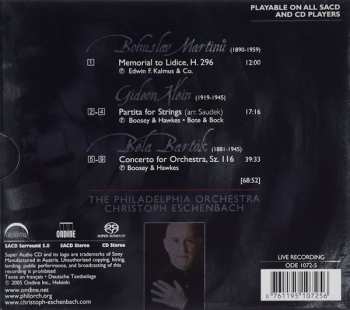 SACD Bohuslav Martinů: Concerto For Orchestra / Memorial To Lidice / Partita For Strings