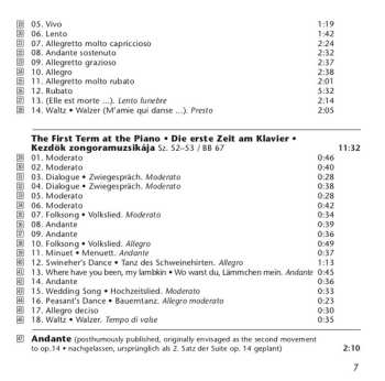 CD Béla Bartók: Complete Works For Piano Solo [1] - The Mature Bartók