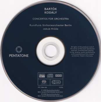 SACD Béla Bartók: Concertos For Orchestra