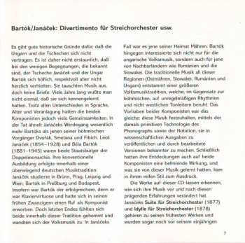 CD Béla Bartók: Divertimento • Idyll • Suite For String Orchestra