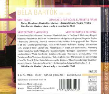 CD Béla Bartók: Kontraste / Mikrokosmos (Auszüge)