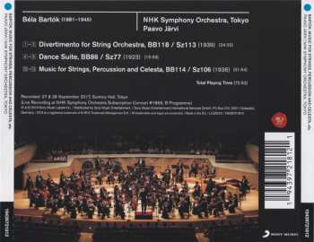 CD Béla Bartók: Music For Strings, Percussion And Celesta / Divertimento For String Orchestra / Dance Suite