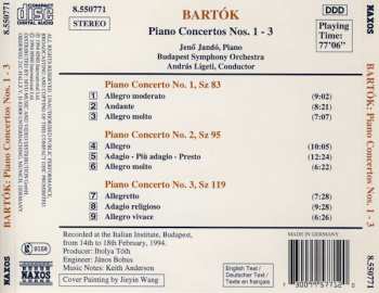 CD Béla Bartók: Piano Concertos Nos. 1-3