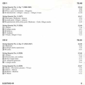 2CD Béla Bartók: String Quartets (Complete)