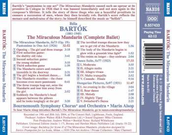 CD Béla Bartók: The Miraculous Mandarin (Complete Ballet) / Dance Suite / Hungarian Pictures