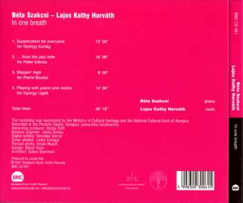 CD Béla Szakcsi Lakatos: In One Breath