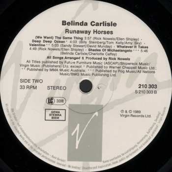 LP Belinda Carlisle: Runaway Horses
