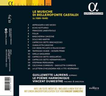 CD Guillemette Laurens: Le Musiche Di Bellerofonte Castaldi